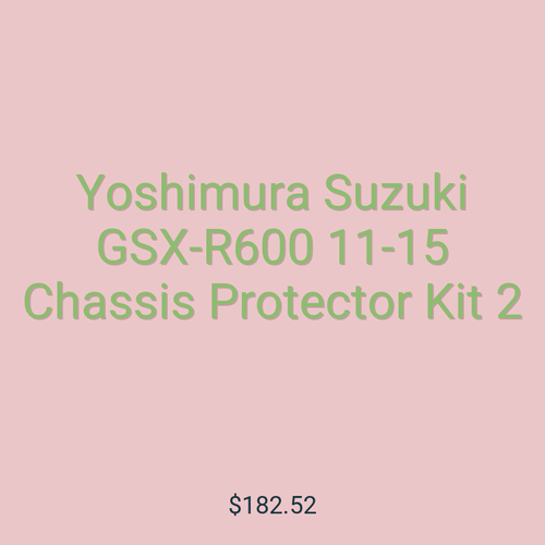 Yoshimura Suzuki GSX-R600 11-15 Chassis Protector Kit 2