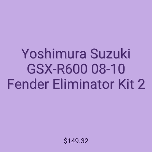 Yoshimura Suzuki GSX-R600 08-10 Fender Eliminator Kit 2