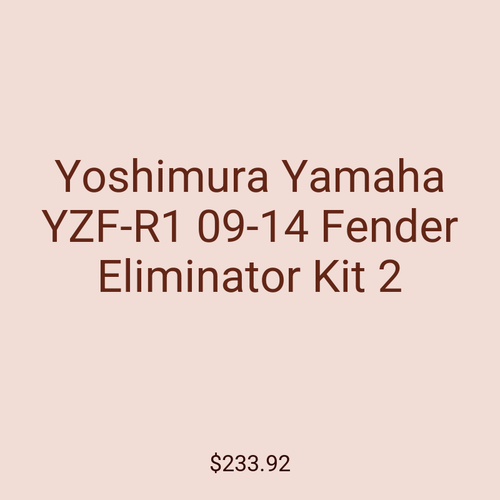Yoshimura Yamaha YZF-R1 09-14 Fender Eliminator Kit 2
