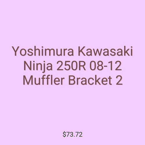 Yoshimura Kawasaki Ninja 250R 08-12 Muffler Bracket 2