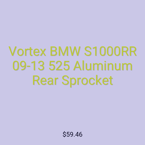 Vortex BMW S1000RR 09-13 525 Aluminum Rear Sprocket