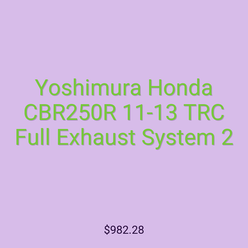 Yoshimura Honda CBR250R 11-13 TRC Full Exhaust System 2