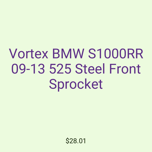 Vortex BMW S1000RR 09-13 525 Steel Front Sprocket
