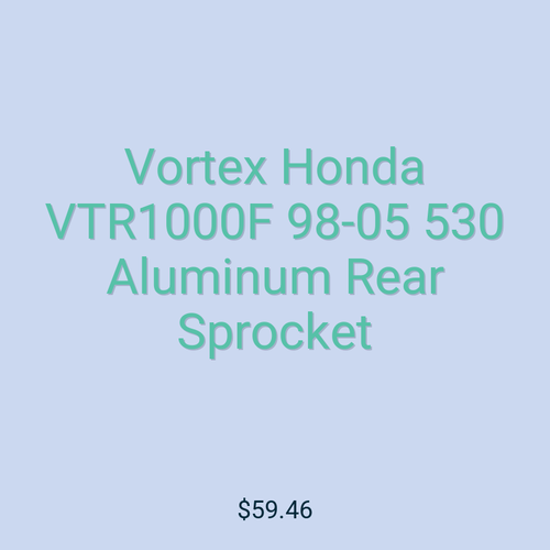 Vortex Honda VTR1000F 98-05 530 Aluminum Rear Sprocket