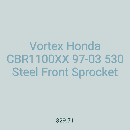 Vortex Honda CBR1100XX 97-03 530 Steel Front Sprocket