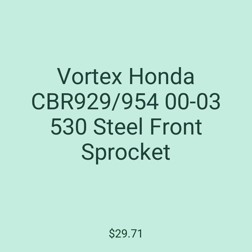 Vortex Honda CBR929/954 00-03 530 Steel Front Sprocket