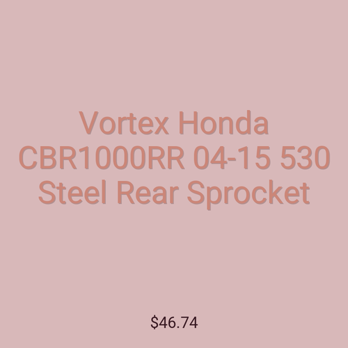Vortex Honda CBR1000RR 04-15 530 Steel Rear Sprocket