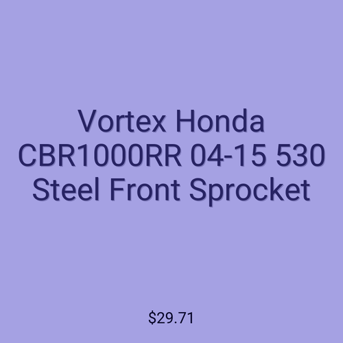 Vortex Honda CBR1000RR 04-15 530 Steel Front Sprocket