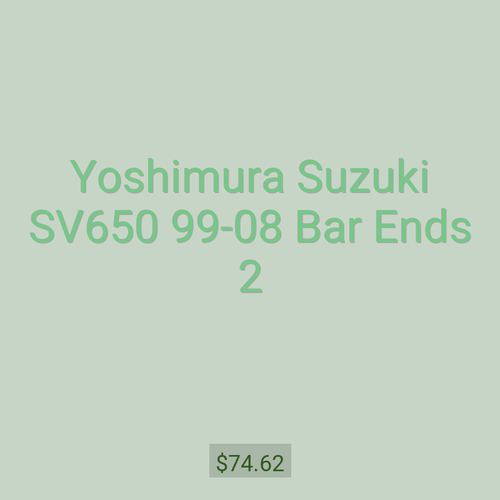 Yoshimura Suzuki SV650 99-08 Bar Ends 2