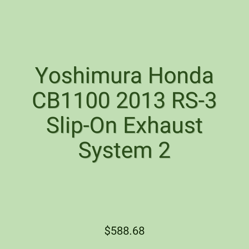 Yoshimura Honda CB1100 2013 RS-3 Slip-On Exhaust System 2