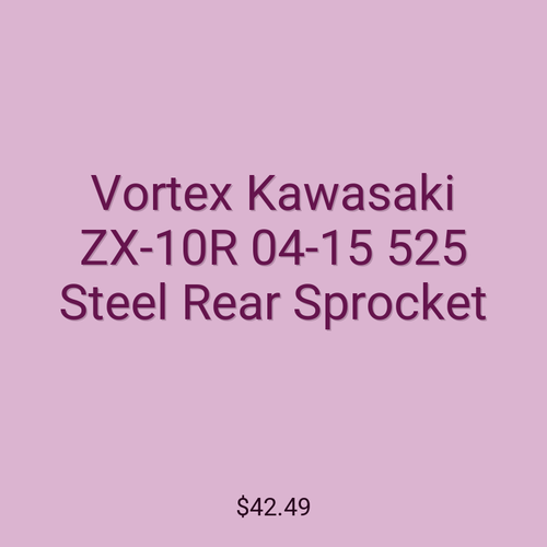 Vortex Kawasaki ZX-10R 04-15 525 Steel Rear Sprocket