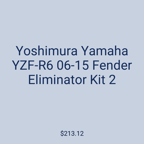 Yoshimura Yamaha YZF-R6 06-15 Fender Eliminator Kit 2