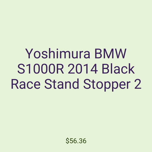 Yoshimura BMW S1000R 2014 Black Race Stand Stopper 2