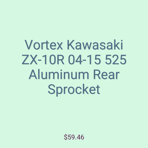 Vortex Kawasaki ZX-10R 04-15 525 Aluminum Rear Sprocket