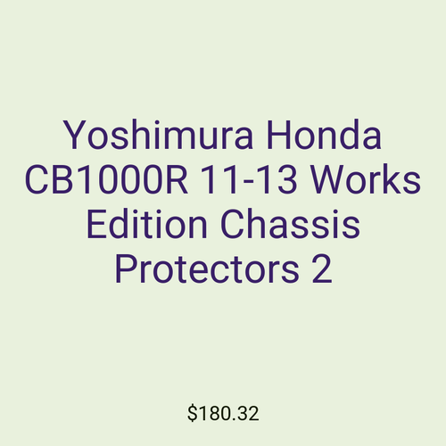 Yoshimura Honda CB1000R 11-13 Works Edition Chassis Protectors 2