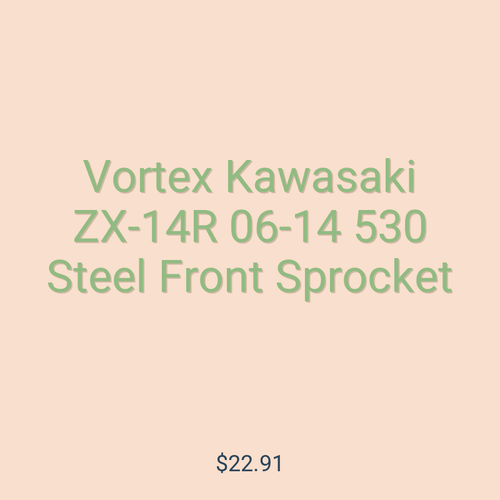 Vortex Kawasaki ZX-14R 06-14 530 Steel Front Sprocket