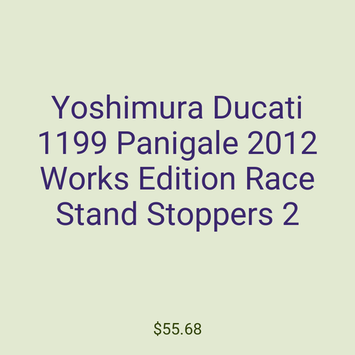 Yoshimura Ducati 1199 Panigale 2012 Works Edition Race Stand Stoppers 2