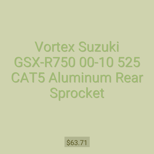 Vortex Suzuki GSX-R750 00-10 525 CAT5 Aluminum Rear Sprocket