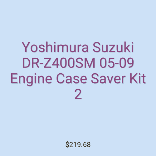 Yoshimura Suzuki DR-Z400SM 05-09 Engine Case Saver Kit 2