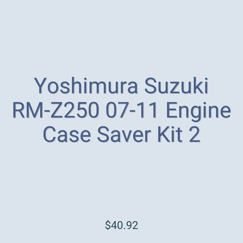 Yoshimura Suzuki RM-Z250 07-11 Engine Case Saver Kit 2