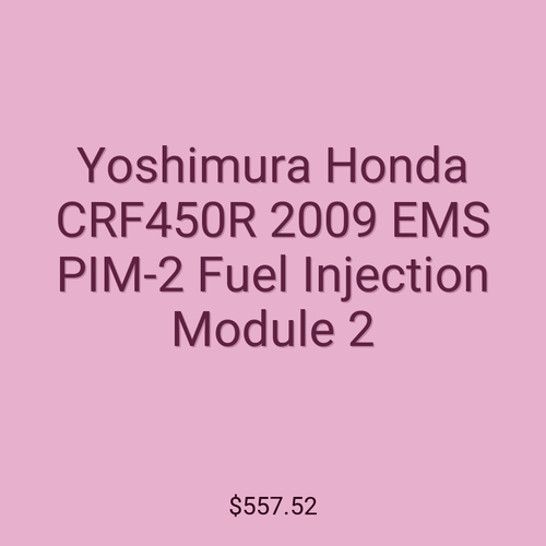 Yoshimura Honda CRF450R 2009 EMS PIM-2 Fuel Injection Module 2