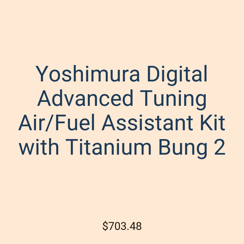 Yoshimura Digital Advanced Tuning Air/Fuel Assistant Kit with Titanium Bung 2