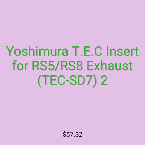 Yoshimura T.E.C Insert for RS5/RS8 Exhaust (TEC-SD7) 2