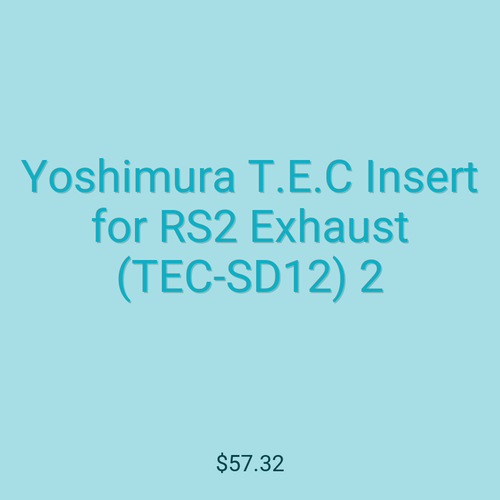 Yoshimura T.E.C Insert for RS2 Exhaust (TEC-SD12) 2