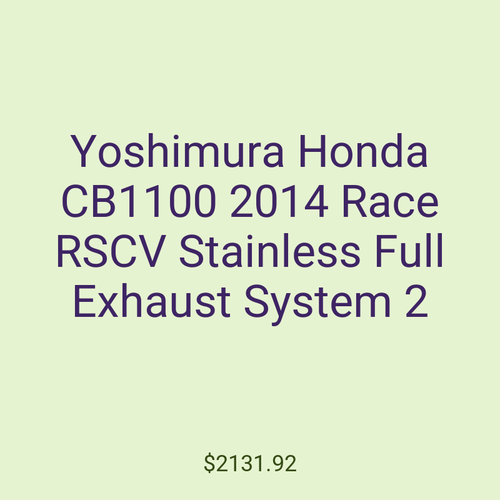 Yoshimura Honda CB1100 2014 Race RSCV Stainless Full Exhaust System 2