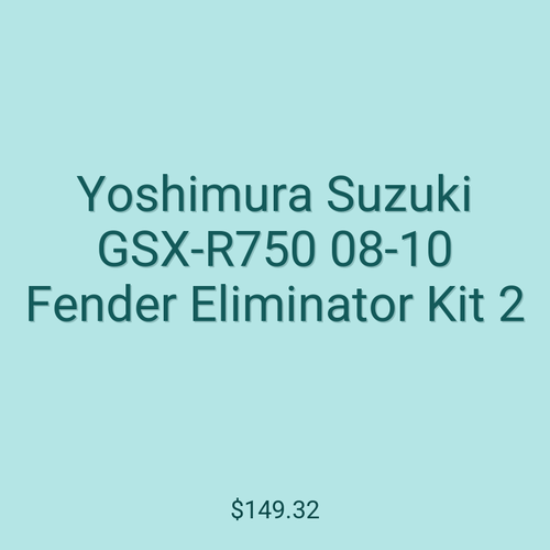Yoshimura Suzuki GSX-R750 08-10 Fender Eliminator Kit 2