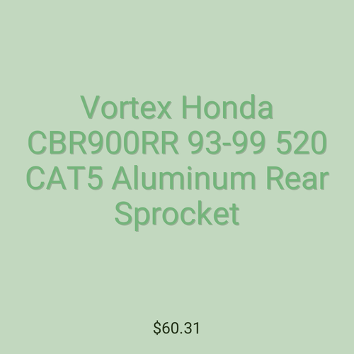 Vortex Honda CBR900RR 93-99 520 CAT5 Aluminum Rear Sprocket