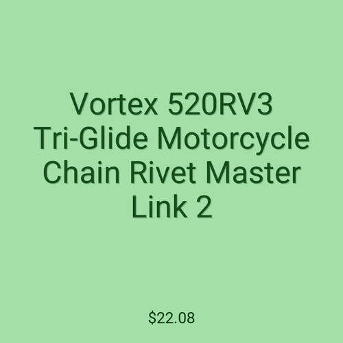 Vortex 520RV3 Tri-Glide Motorcycle Chain Rivet Master Link 2