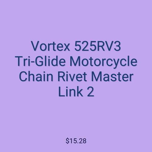 Vortex 525RV3 Tri-Glide Motorcycle Chain Rivet Master Link 2