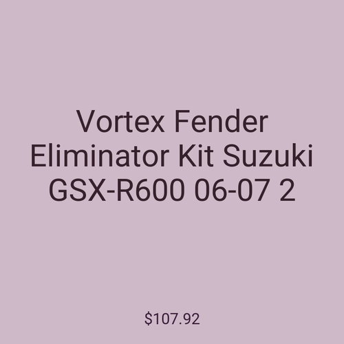 Vortex Fender Eliminator Kit Suzuki GSX-R600 06-07 2
