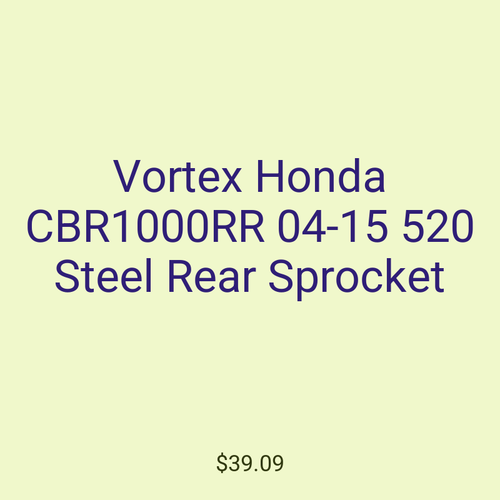 Vortex Honda CBR1000RR 04-15 520 Steel Rear Sprocket