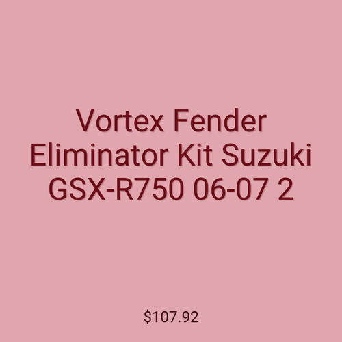 Vortex Fender Eliminator Kit Suzuki GSX-R750 06-07 2