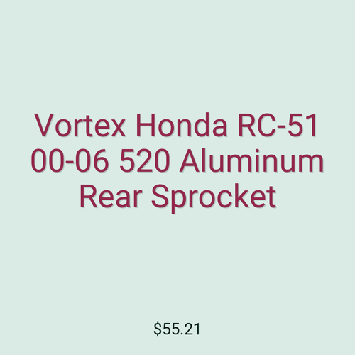 Vortex Honda RC-51 00-06 520 Aluminum Rear Sprocket