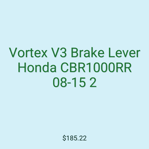 Vortex V3 Brake Lever Honda CBR1000RR 08-15 2