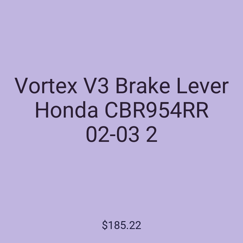 Vortex V3 Brake Lever Honda CBR954RR 02-03 2