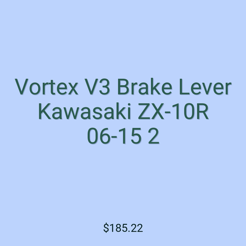 Vortex V3 Brake Lever Kawasaki ZX-10R 06-15 2