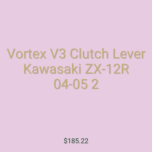 Vortex V3 Clutch Lever Kawasaki ZX-12R 04-05 2