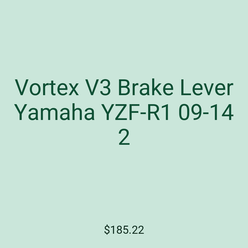 Vortex V3 Brake Lever Yamaha YZF-R1 09-14 2