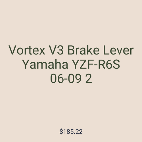 Vortex V3 Brake Lever Yamaha YZF-R6S 06-09 2