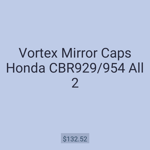 Vortex Mirror Caps Honda CBR929/954 All 2