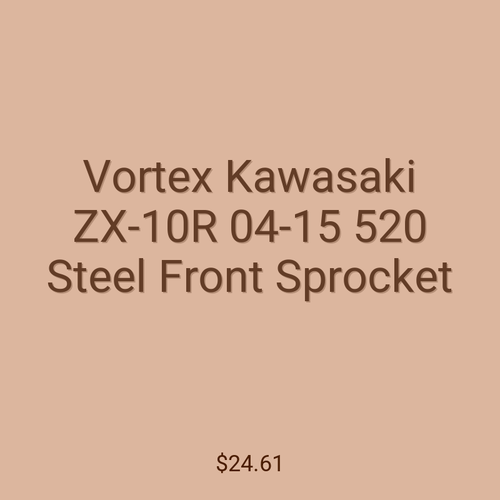 Vortex Kawasaki ZX-10R 04-15 520 Steel Front Sprocket