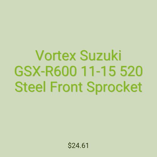 Vortex Suzuki GSX-R600 11-15 520 Steel Front Sprocket