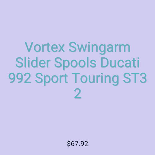 Vortex Swingarm Slider Spools Ducati 992 Sport Touring ST3 2