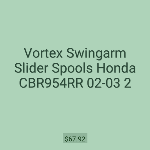 Vortex Swingarm Slider Spools Honda CBR954RR 02-03 2