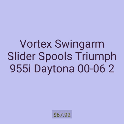 Vortex Swingarm Slider Spools Triumph 955i Daytona 00-06 2
