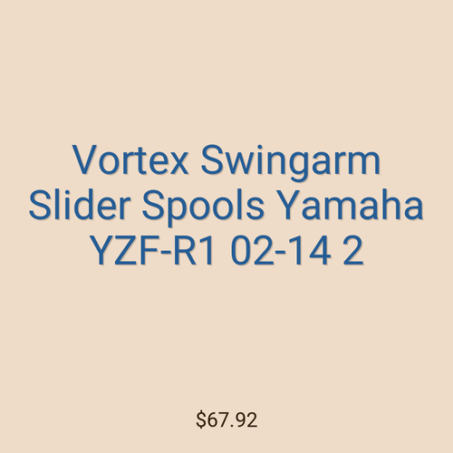 Vortex Swingarm Slider Spools Yamaha YZF-R1 02-14 2